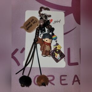 Hirono Themed Boy Bear Charm-Bag Charm or Keychain
